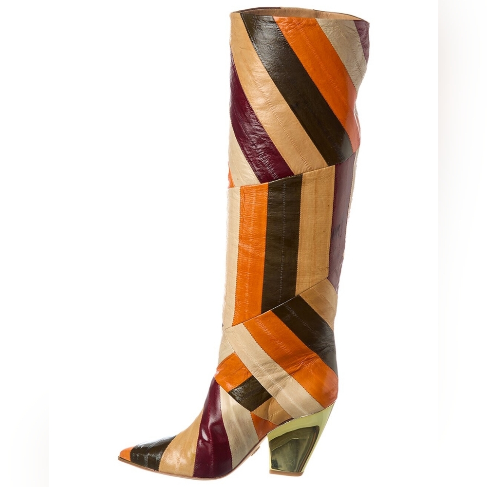 Tory Burch Multicolor Patchwork Leather Over-the-… - image 2